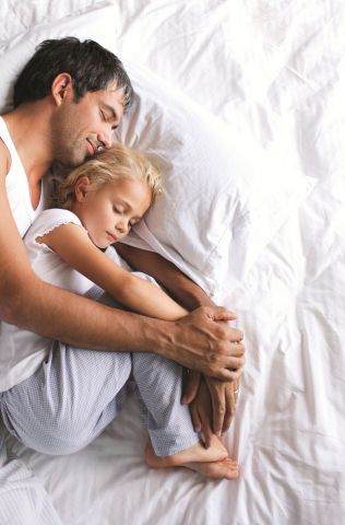 sleeping dad - trade ad