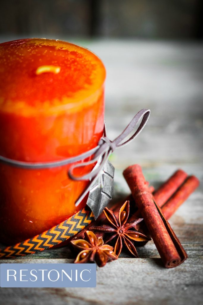 Light a candle in your room to make it cozy for fall
