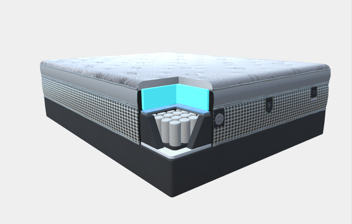restonic katarina et plush hybrid twinxl mattress only