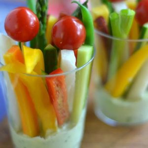 Memorial Day Recipes Green Goddess Veggie Cups