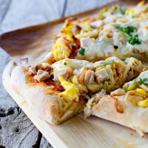 Turkey breakfast pizza recipe