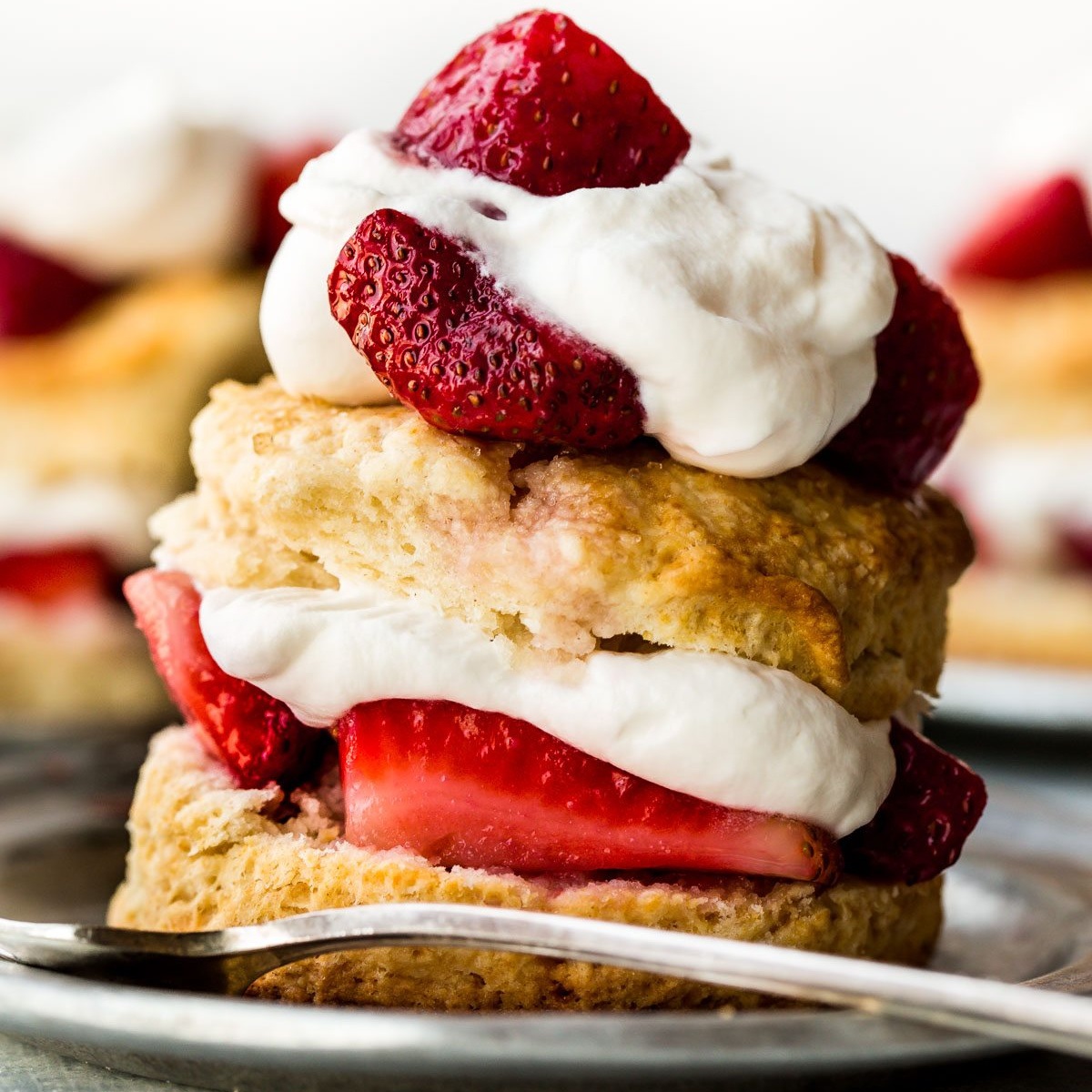 Easy homemade strawberry shortcake Memorial Day brunch recipe